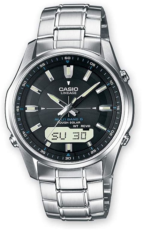 Casio WAVE CEPTOR Reloj Radiocontrolado Y Solar Cristal De Zafiro