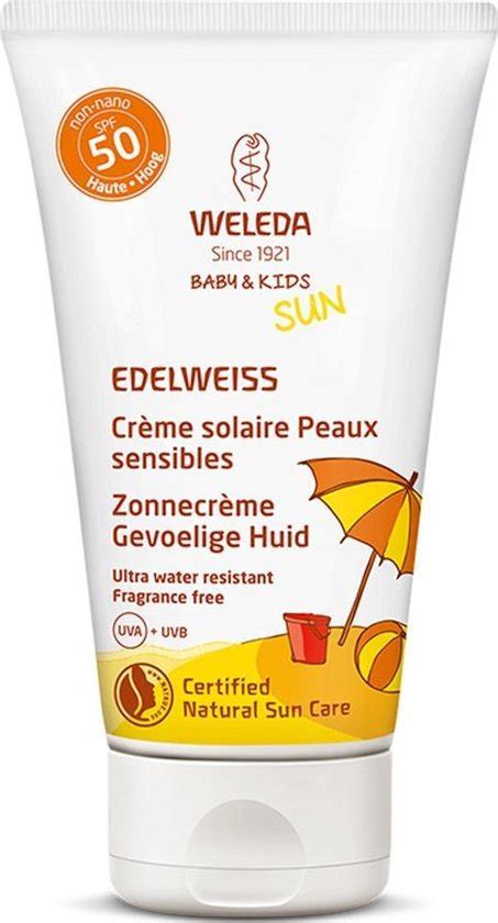 Weleda Edelweiss Zonnecrème gevoelige huid spf50 | bol.com