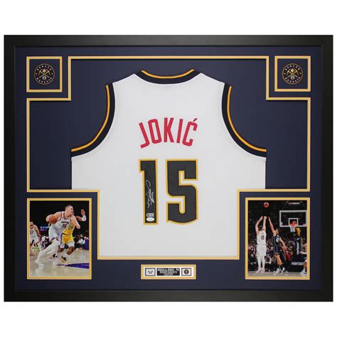 Nikola Jokic Signed Custom Framed Jersey Display (JSA & Jokic ...