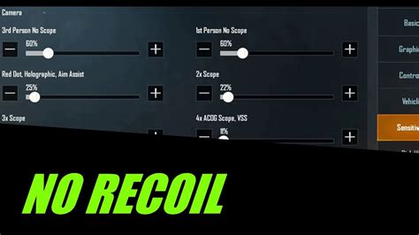 PUBG MOBILE NO RECOIL SENSITIVITY SETTINGS FOR EMULATOR 2020 YouTube