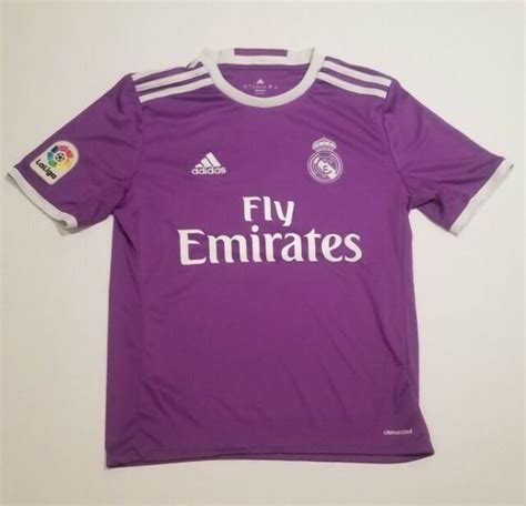 Ronaldo Real Madrid Adidas Climacool Jersey Purple Away Youth Large Ebay