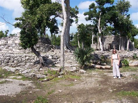 Karen At The El Cedral El Cedral Mayan Ruins Isla Cozumel Flickr