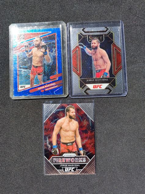 Set Of Cards Of Jorge Masvidal Ufc Panini Prizm Select Donruss