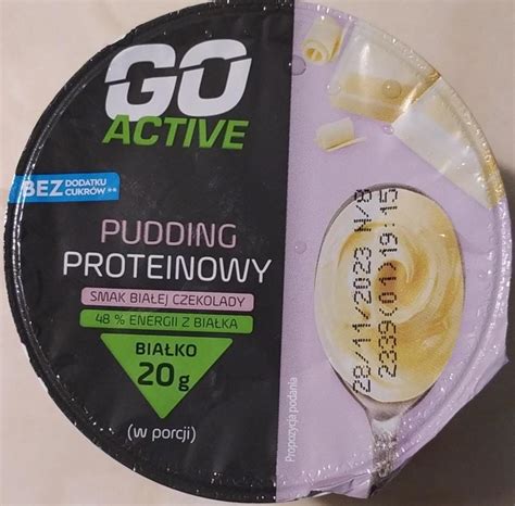 Pudding Proteinowy smak białej czekolady Go Active калорійність