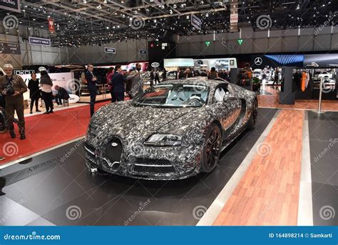 Geneva Switzerland March 06 2018 Mansory Bugatti Veyron Vivere At