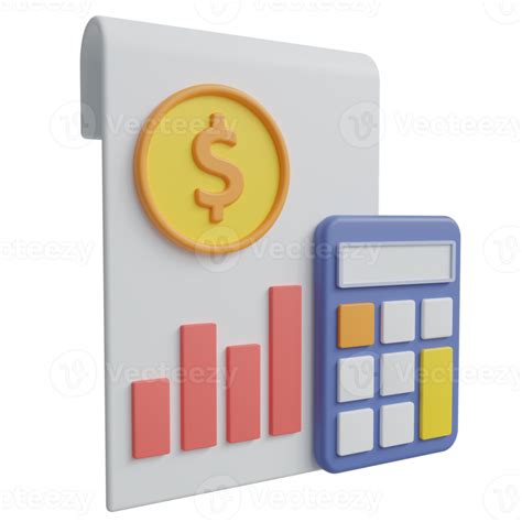 Accounting 3d Icon Illustration 11107343 PNG