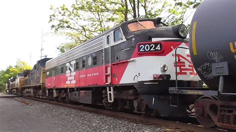 New Haven 2024 Emd Fl9 On Csx Train Q403 With 2 Different Angles Youtube