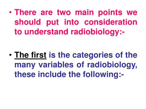 Ppt Introduction To Radiobiology Effects Of Radiation On Living