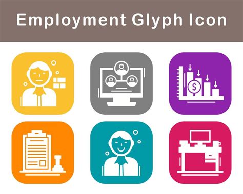 Employment Vector Icon Set 20762573 Vector Art at Vecteezy