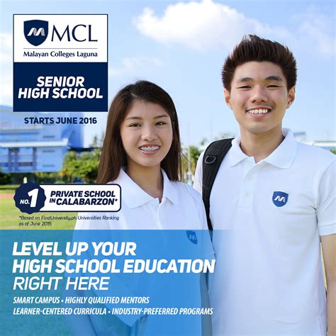 Malayan Colleges Laguna (MCL) on Twitter: "MCL will be offering Senior ...