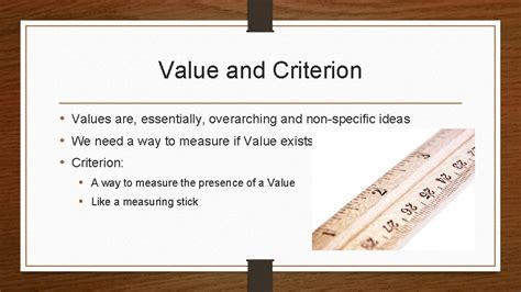 Values Criteria and LincolnDouglas What is a VALUE 