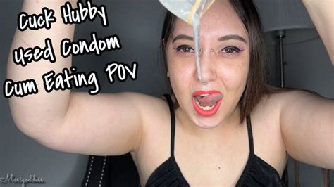 Cuck Hubby Used Condom Cum Eating Pov Marigoddess Clips4sale