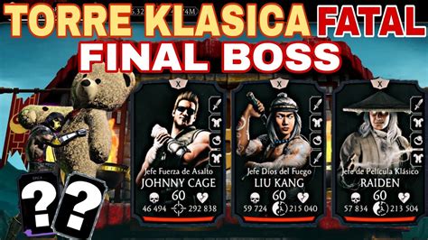 Final Torre Klasica Fatal Final Boss Mortal Kombat Mobile Youtube