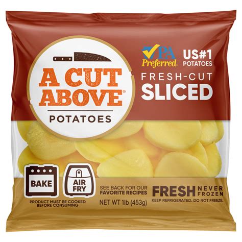 Save on A Cut Above Potatoes Fresh-Cut Sliced Order Online Delivery | MARTIN'S