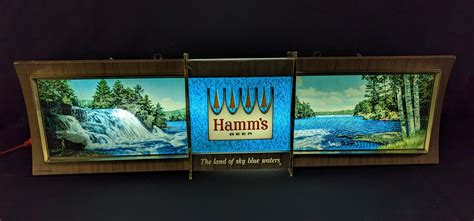 At Auction: HAMMS BEER PANORAMIC RIPPLER LIGHTED SIGN