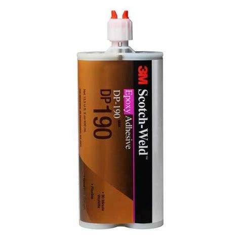 3m Epoxy Adhesive Dp190 Series Gray 101 Mix Ratio 12 Hr Functional Cure Dual Cartridge