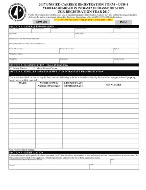 Fillable Online Dot State Mn Unified Carrier Registration Form Ucr