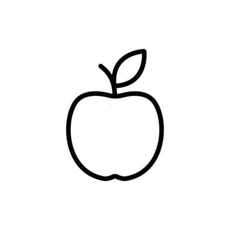 apple icon design vector template 13131830 Vector Art at Vecteezy