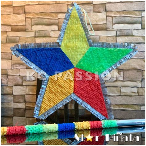 Star Party Pi Ata Pinata Customized Personalized Pull String