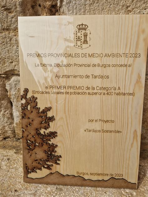 Tardajos Recible El Primer Premio De Los Premios Provinciales De Medio