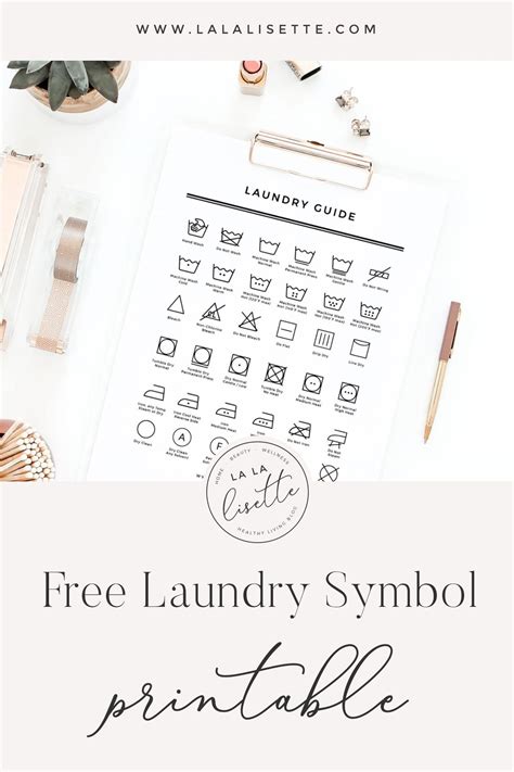 Laundry Symbols Guide Magnet Nivea Fave Rarte Satelie