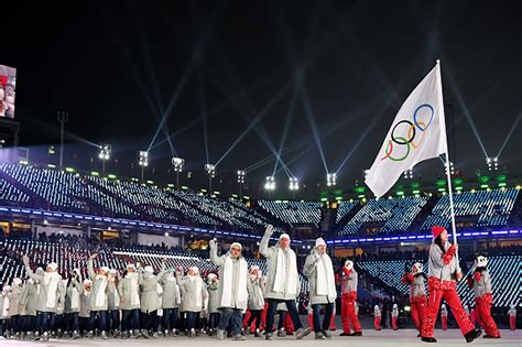 Winter Olympics Closing Ceremony Why Russian Athletes Are Marching As