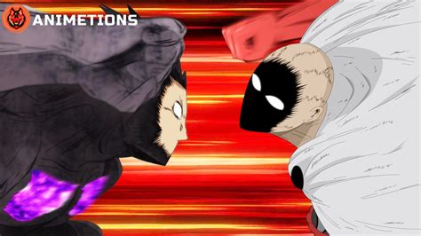 Saitama Vs God Garou Serious Punch One Punch Man Fan Animation Youtube