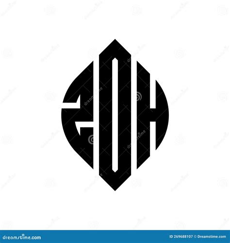 zdh circle letter logo design  circle  ellipse shape zdh