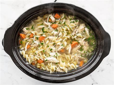 Slow Cooker Chicken Noodle Soup Budget Bytes