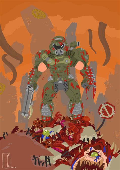 DOOM Eternal artwork I made : r/Doom