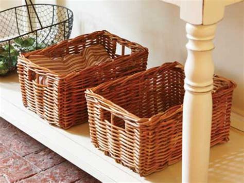 wicker baskets chic storage solutions  home decoist