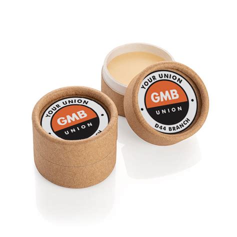 Eco Lip Balm Pot Personalised Gmb Merchandise