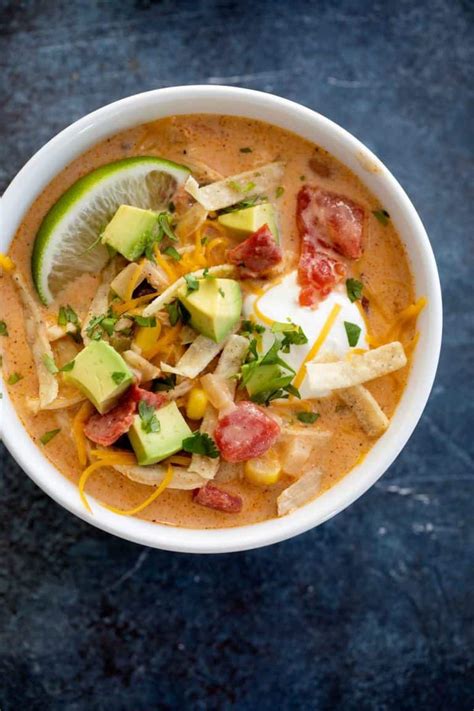 Creamy Chicken Tortilla Soup Recipe Taste And Tell