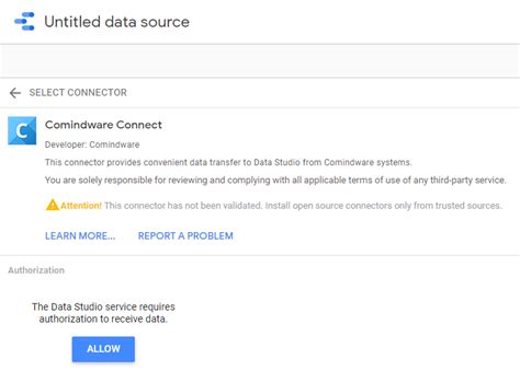 Comindware Integration With Data Studio Kb Cmwlab