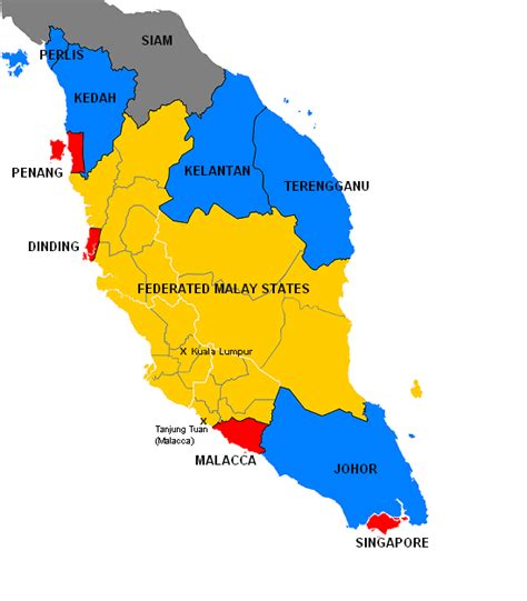 Big Blue 1840 1940 Malaya And States