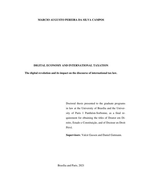 PDF Digital Economy And International Taxation The Digital