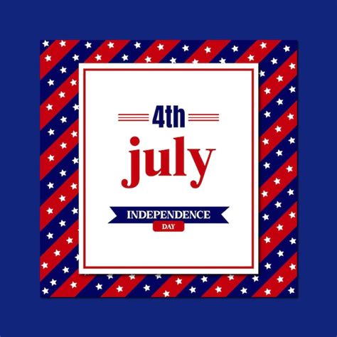 Premium Vector Free Vector 4th Of July Background With Stars