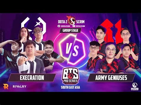 Execration Vs Army Geniuses BTS Pro Series Season 11 SEA Group