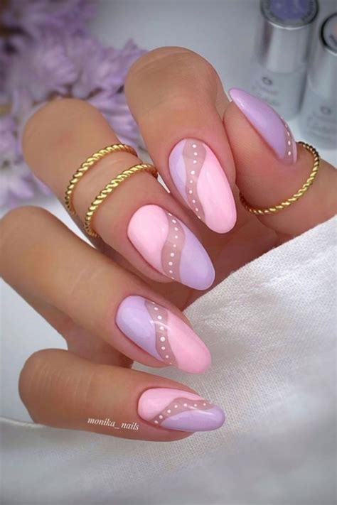 38 Stunning Almond Shape Nail Design For Summer Nails Purple Nails