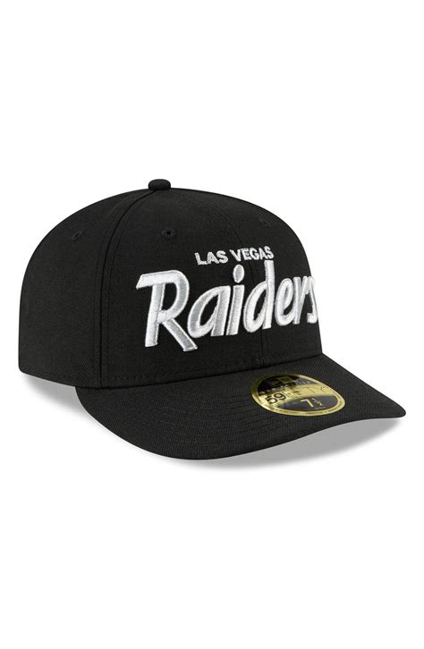 Men s new era black las vegas raiders omaha script low profile 59fifty