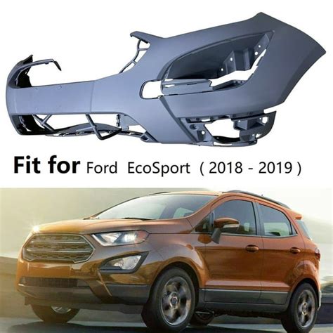 Front Bumper Cover Unpainted Fit For Ford Ecosport 2018 2019 Without Park Assist Sensor Hole