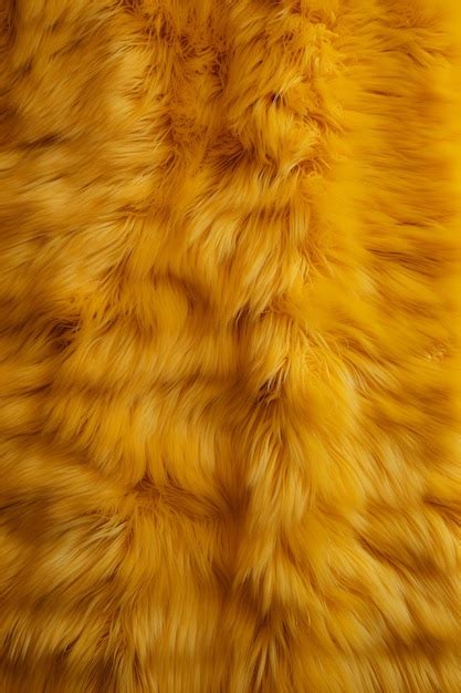 Premium Photo A Yellow Fur Texture Background