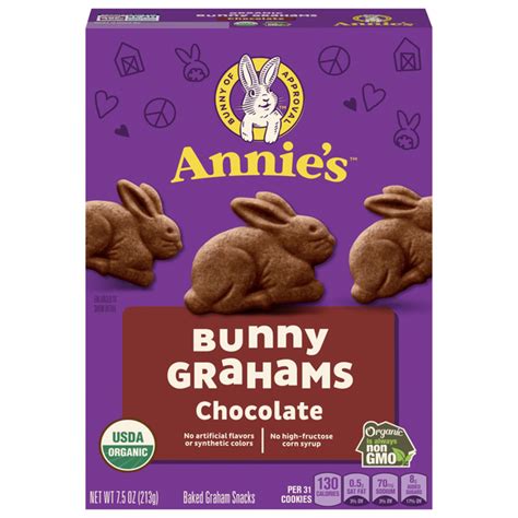 Save On Annies Homegrown Organic Chocolate Bunny Graham Crackers Order