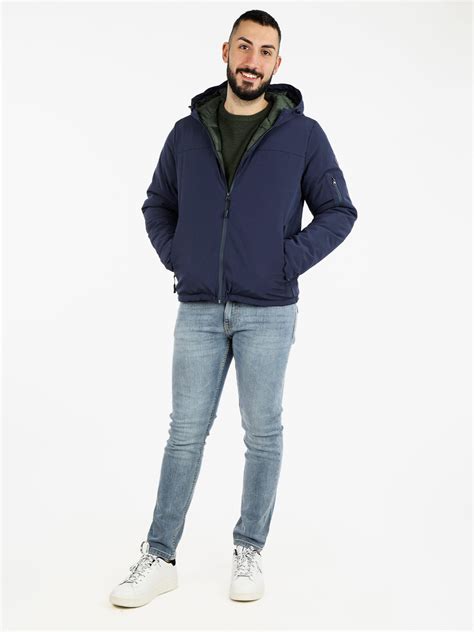 Navy Sail Giubbotto Da Uomo Con Cappuccio E Zip In Offerta A Su