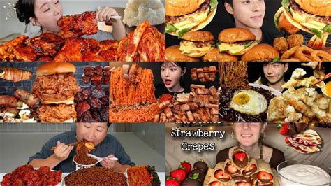 Best Satisfying Big Bites Mukbang Compilation Pt 5 YouTube