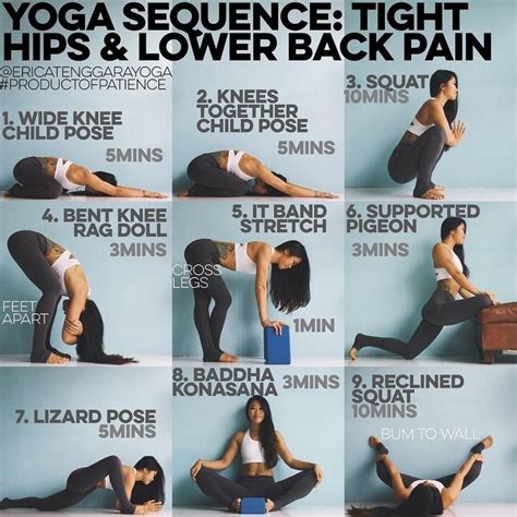 Yoga Sequence Tight Hips Lower Back Pain This Is Targeted To Newbies