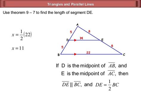 9 5 triangles and parallel lines