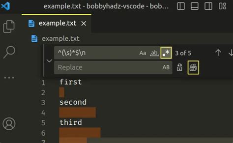 Find And Replace With A Newline In Visual Studio Code Bobbyhadz