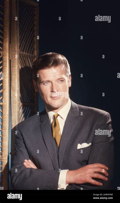 Mid 1960s Publicity Portrait Of ROGER MOORE As Simon Templar In THE