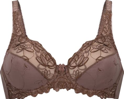 Hunkemöller Dames Lingerie Niet voorgevormde beugel bh Diva Bruin maat B70 bol